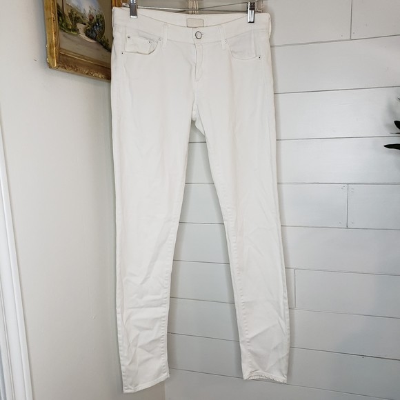 Mother The Looker Skinny Jean in Sleeping Beauty White Size 27 - Picture 3 of 10
